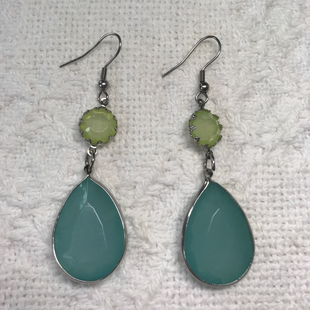 Blue and Green Earrings💕